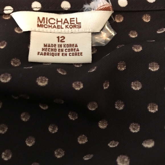 Michael Kors Polka Dot Brown Dress sz 12. - Picture 10 of 10